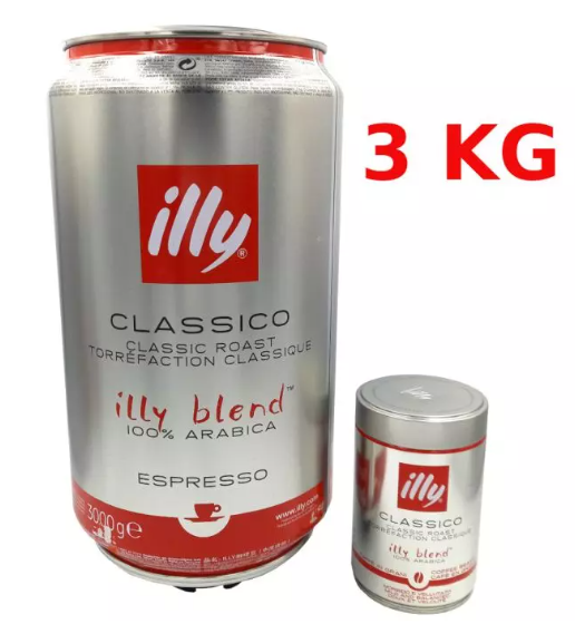 Илли 3кг Кафе во зрна Тин Класико