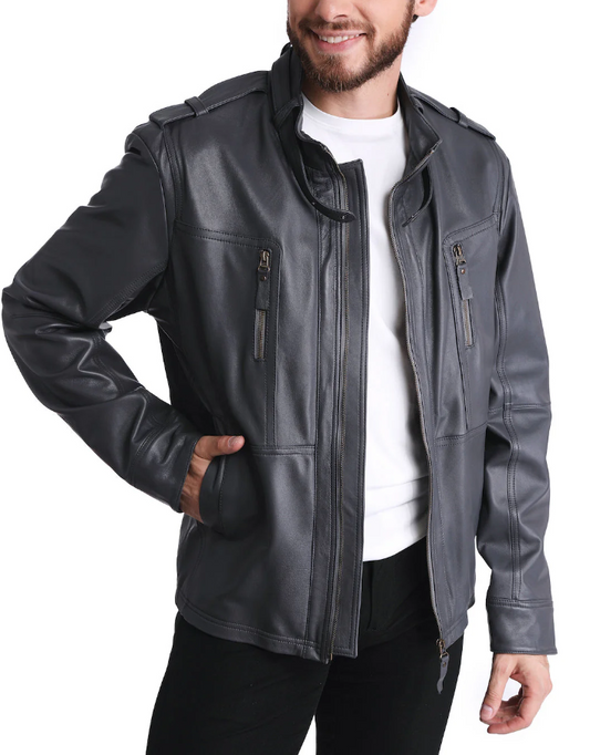 55018Јакна поставена Аспен сива гол.Л