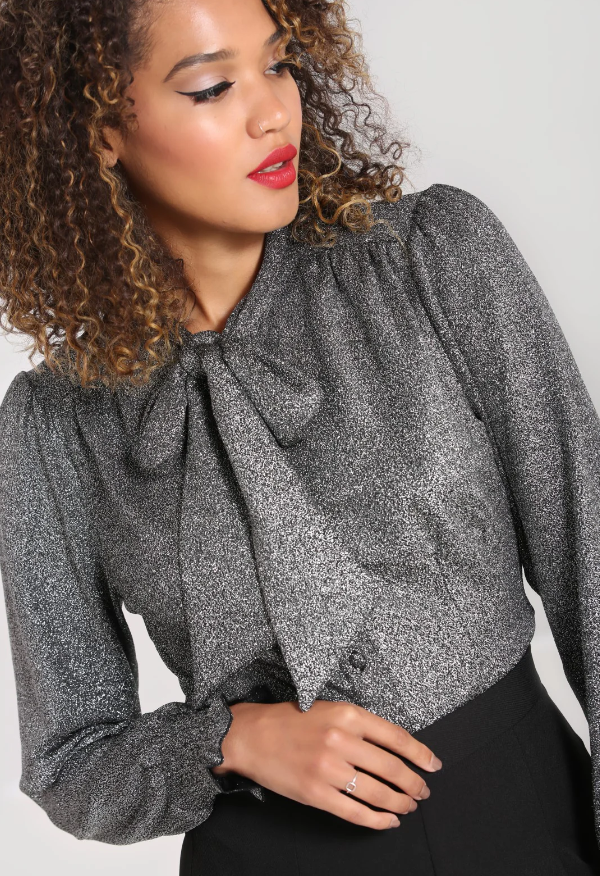 60605Раб.Блуза Класик, сива, гол.ХЛ