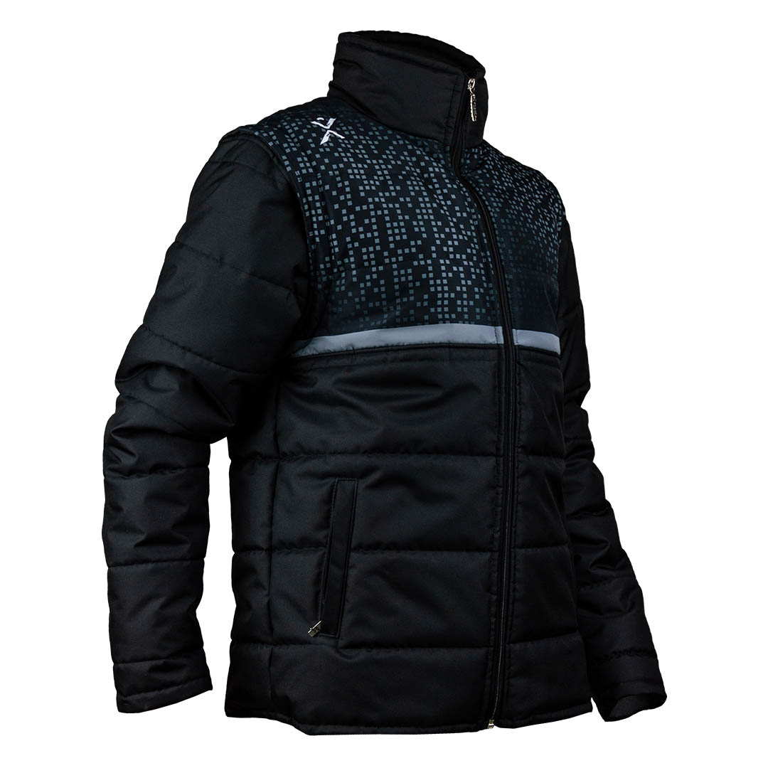 54959Јакна Баффле КХ3,сива,големинаХЛ